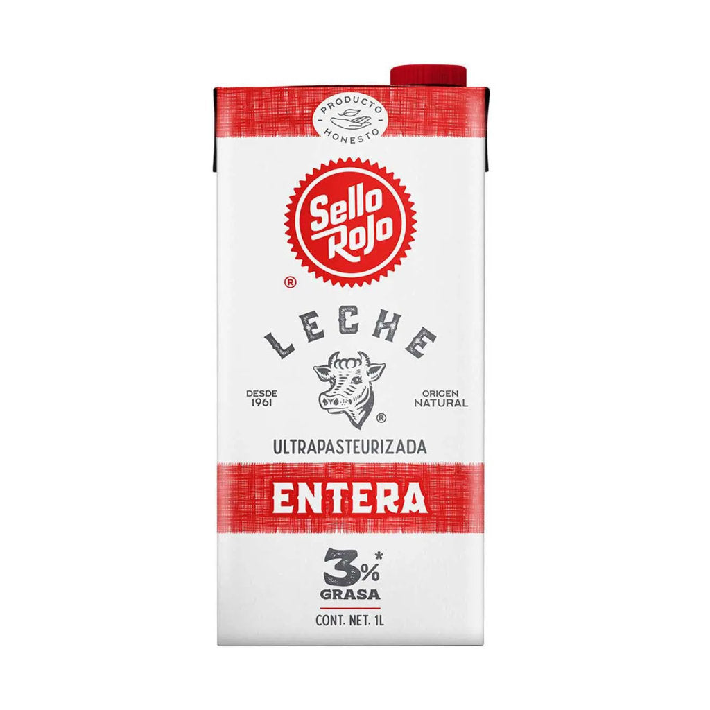 Leche Entera Sello Rojo 1 lt