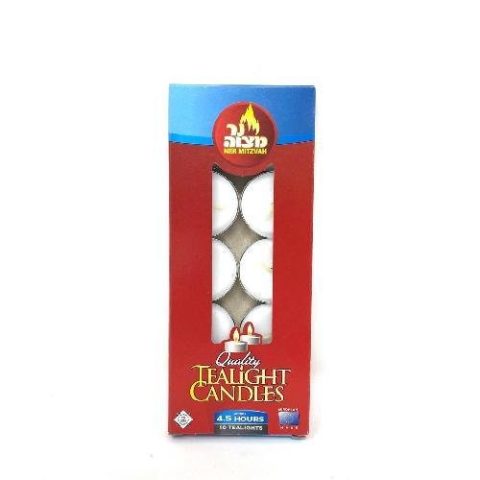 Velas Viajeras 4.5 Hrs Ner Mitzvah 10 Pzas