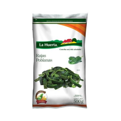 Rajas Poblanas la Huerta 500 Gr
