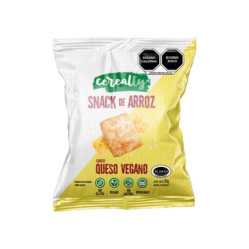 Snack de Arroz Queso Vegano Cerealty 50 Gr — Papas y Botanas