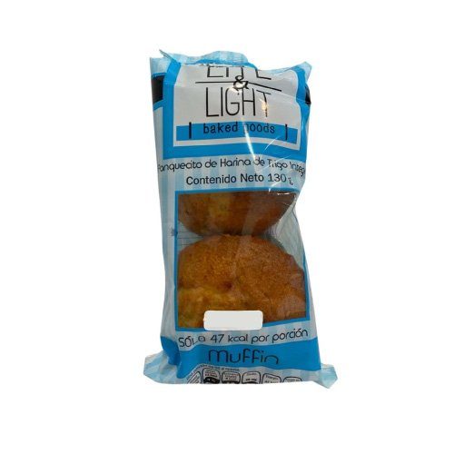 Muffin o Plátano Lite & Light 130 Gr — Brownie, Panqués y Muffins
