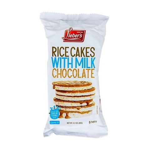 Galletas de Arroz con Chocolate Claro Lieber's 90 Gr