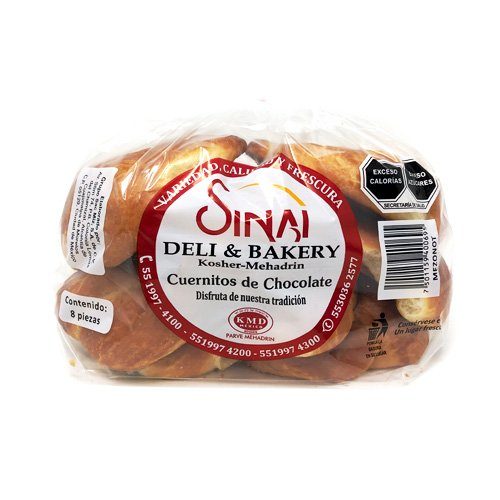 Cuernitos de Chocolate Sinai 8 Pzas — Pan Dulce