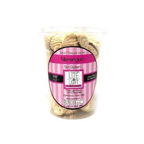 Merengue Cookies o Chocolate o Coco o Sanwich Lite & Light 60 Gr