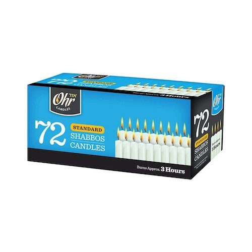 Velas de Shabat 3 Hrs Ohr Candles 72 Pzas — Velas y Accesorios