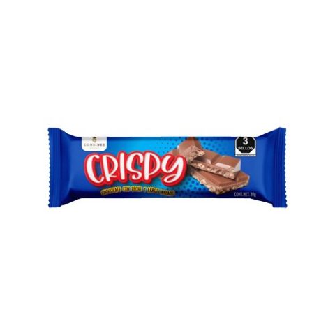 Crispy Chocolate con Leche y Arroz Inflado Consinee 30 Gr