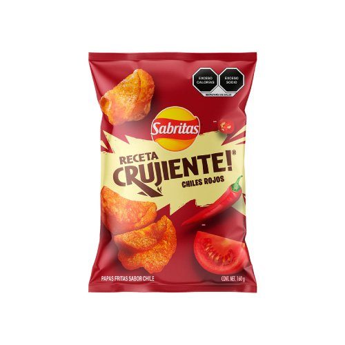 Papas Receta Crujiente Chiles Rojos Sabritas 160 Gr — Papas y Botanas