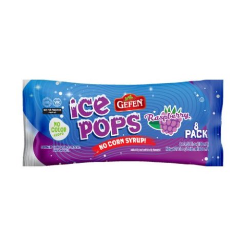 Congeladas Ice Poppers Frambuesa Gefen 8 Pzas