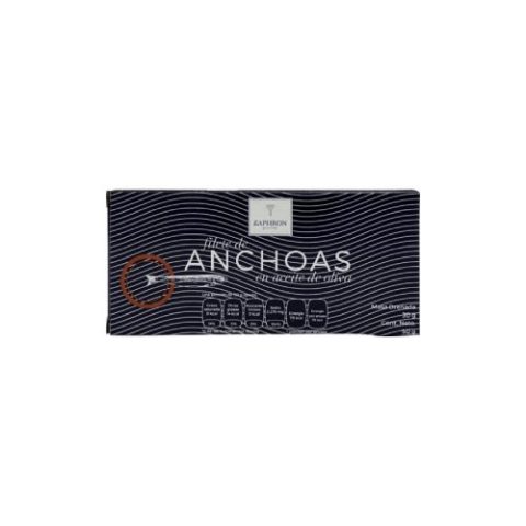 Filete Anchoas en Aceite de Oliva Zaphron 50 Gr