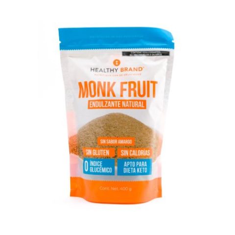 Endulzante Natural con Monk Fruit Healthy Brand 400 Gr