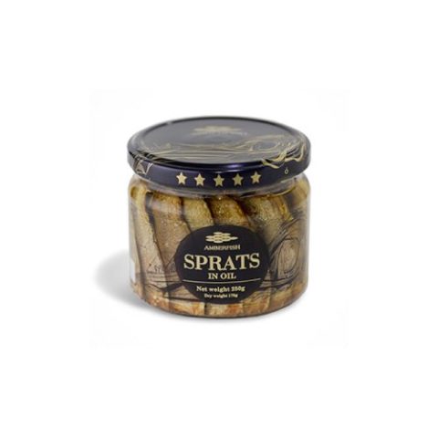 Sprats Ahumados en Aceite Amberfish 250 Gr