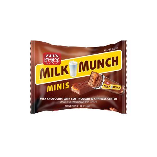 Milk Munch Mini Chocolate con Leche Turron y Caramelo Paskesz 250 Gr — Chocolates y Bombones