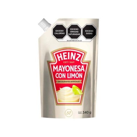 Mayonesa con Limón Pouch Heinz 340 Gr