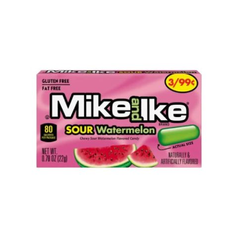 Mike And Ike Sour Sandía 22 Gr