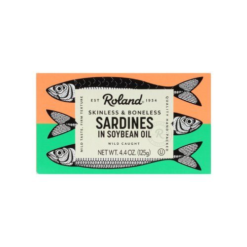 Sardina Deshuesada Sin Piel en Soya Roland 125 Gr — Del Mar