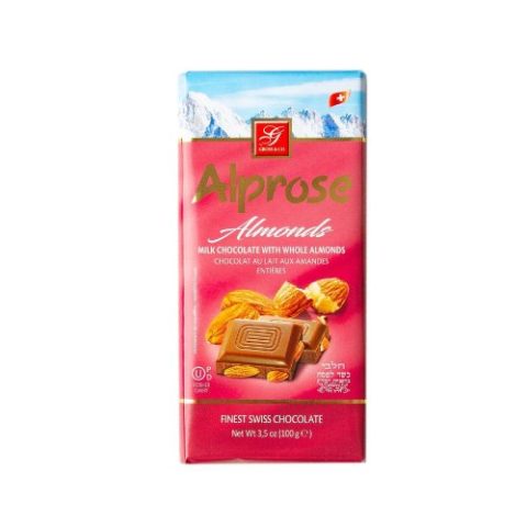 Barra de Chocolate con Almendra Alprose 100 Gr