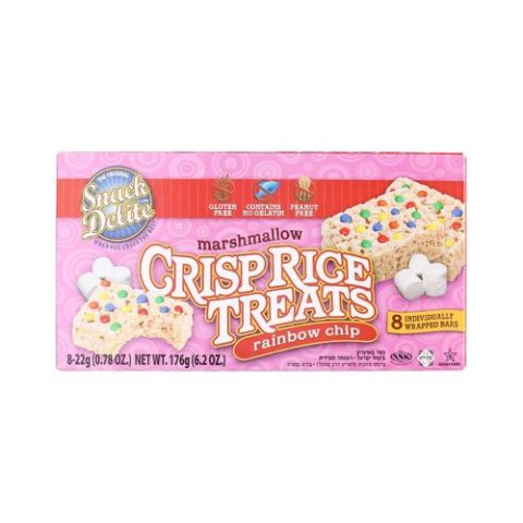 Barras de Arroz y Malvavisco con Chispas Snack Delite 8 Pzas