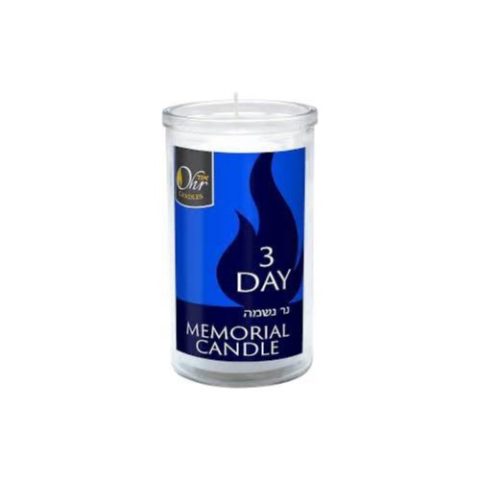 Vela Memorial 3 Dias Ohr Candles 1 Pza