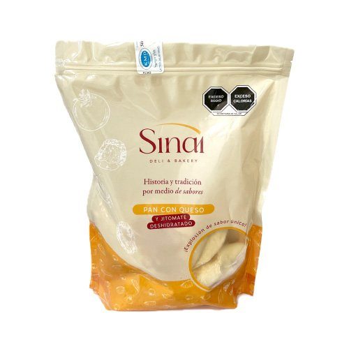 Pan con Queso y Jitomate Deshidratado Sinai 4 Pzas — Pan con Queso