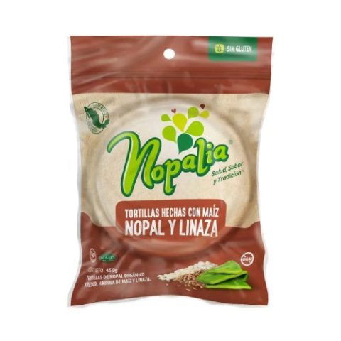 Tortillas de Nopal y Linaza Nopalia 450 Gr