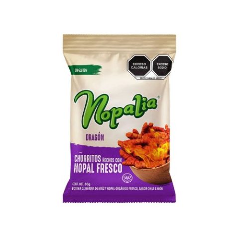 Churritos de Nopal Dragon Nopalia 80 Gr
