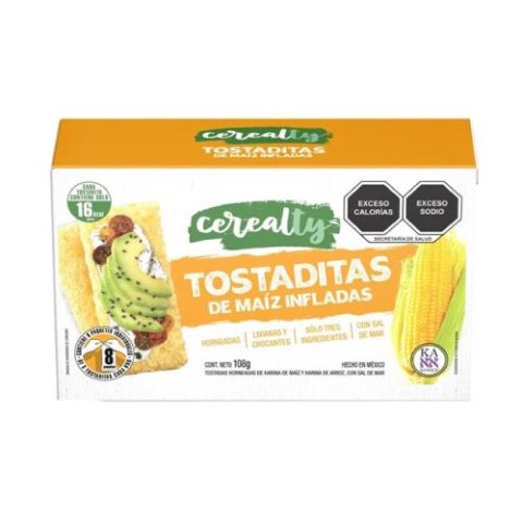 Tostaditas de Maíz Infladas Cerealty 108 Gr