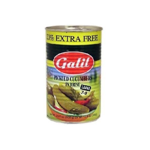 Pepinillos 7-9 Brine Galil 385 Gr — Aceitunas y Pepinillos, Latas y Frascos