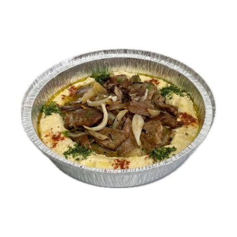 Filete Sobre Cama de Humus con Toque Sjug Shouly's