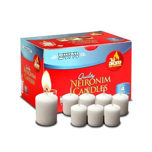 Velas Neironim 4 Hrs Ner Mitzvah 72 Pzas — Velas y Accesorios