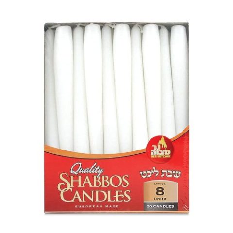 Velas de Shabat 8 Hrs Ner Mitzvah 30 Pzas