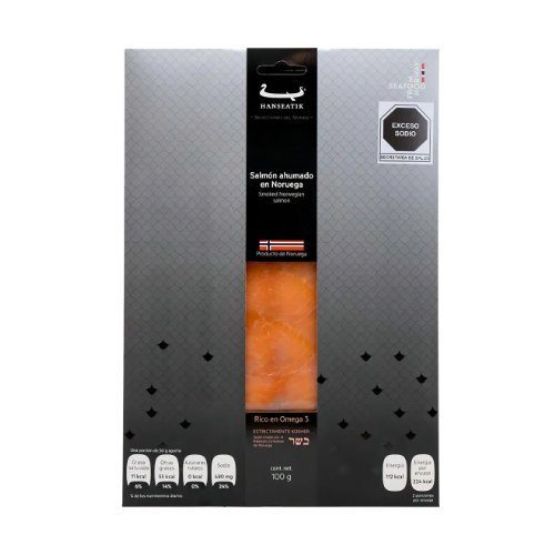 Salmón Ahumado Noruego Hanseatik 100 Gr — Del Mar
