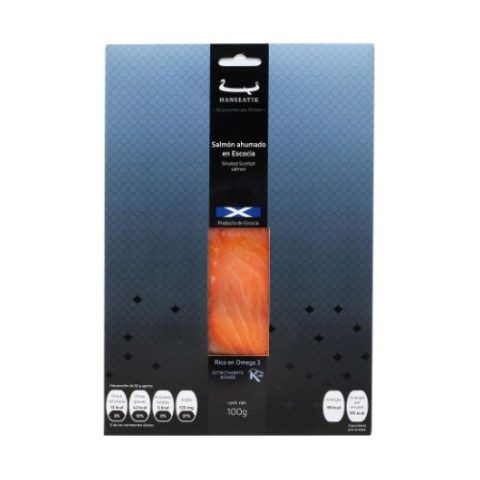 Salmón Ahumado en Escocia Precortado Hanseatik 100 Gr
