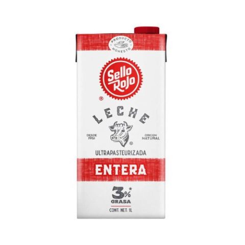 Leche Entera Sello Rojo 1 Lt