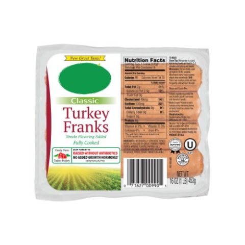 Salchicha de Pavo e 454 Gr