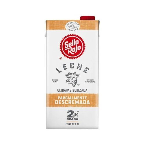 Leche Parcialmente Descremada Sello Rojo 1 Lt — Leche