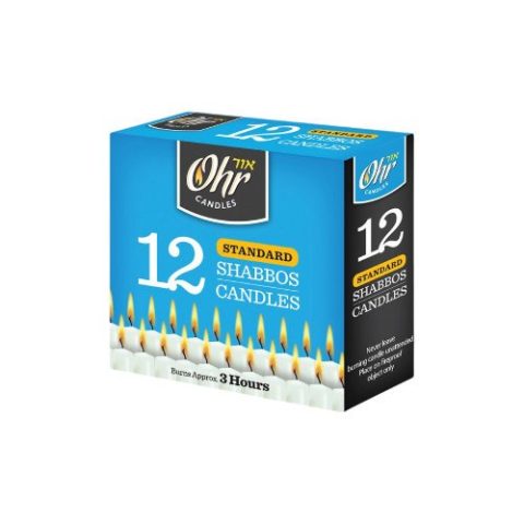 Velas de Shabat 3 Hrs Ohr Candles 12 Pzas