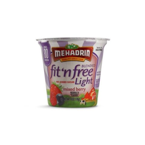 Yogurt Fit'n Free Mixed Berry Mehadrin 170 Gr