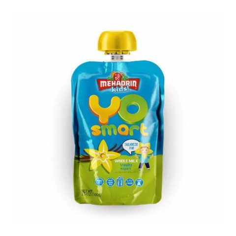 Yogurt Pouch Kids Vainilla Mehadrin 100 Gr