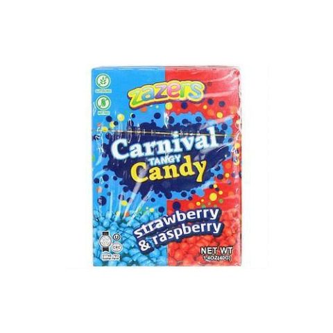 Carnival Candy Strawberry & Raspberry Zazers 40 Gr