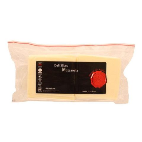 Queso Mozzarella Rebanadas Natural & Kosher 907 Gr