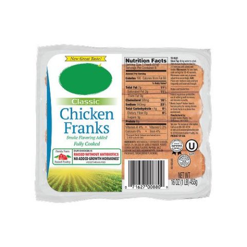Salchicha de Pollo e 454 Gr