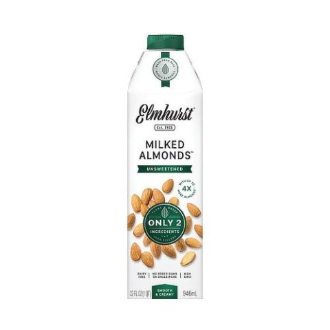 Leche de Almendras Sin Azúcar Elmhurst 946 Ml