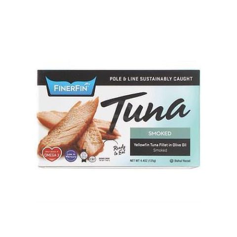 Atún de Aleta Fina en Aceite de Oliva Ahumado Finerfin 125 Gr