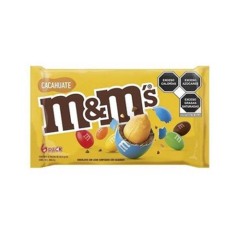 M&m's con Cacahuates Pack 6/37.5 Gr