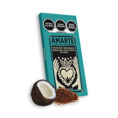 Chocolate Semiamargo con Azúcar de Coco Amarte 80 Gr
