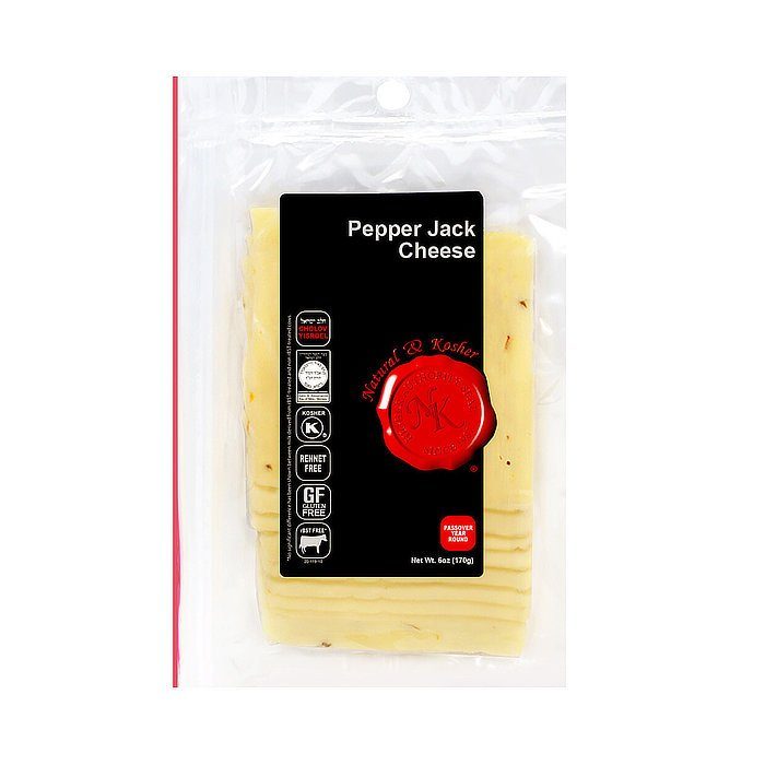 Queso Pepper Jack Rebanado Natural & Kosher 170 Gr — Quesos Gourmet