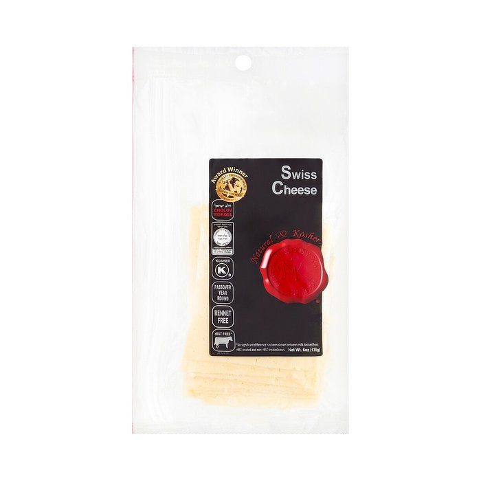 Queso Suizo en Rebanadas Natural & Kosher 170 Gr — Quesos Gourmet