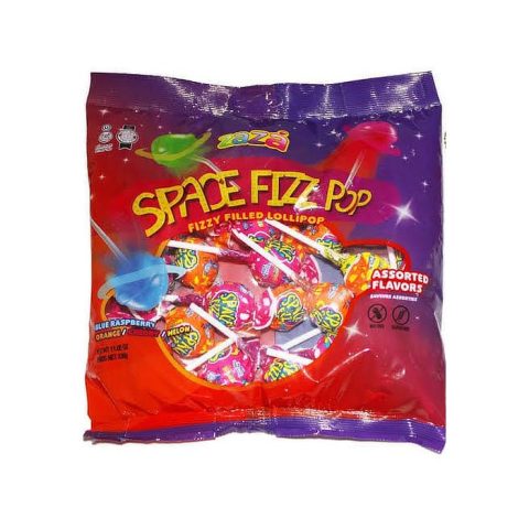 Paleta Space Fizz Sabores Mixtos Zaza 336 Gr