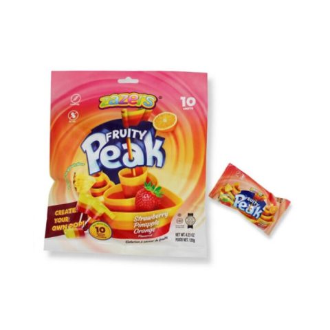 Rollo Fruity Peak Sabor Fresa-piña Zazers 1 Pza