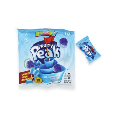 Rollo Fruity Peak Sabor Frambuesa Azul Zazers 1 Pza